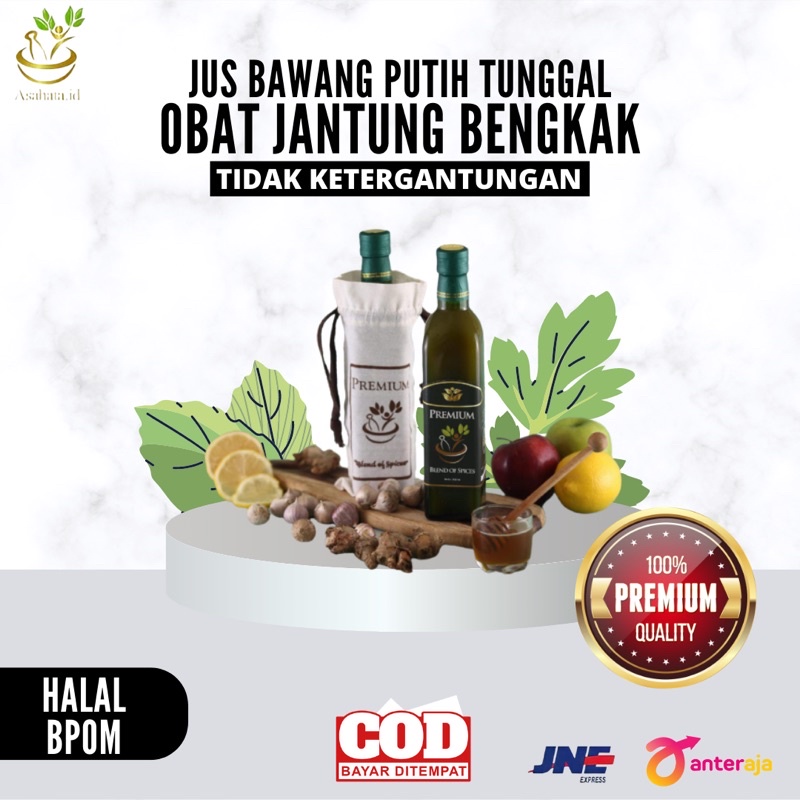 

Jus Bawang Putih Tunggal / Obat Jantung Bengkak / Obat Jantung Berdebar - Asahata Blend Of Spices 500 ML