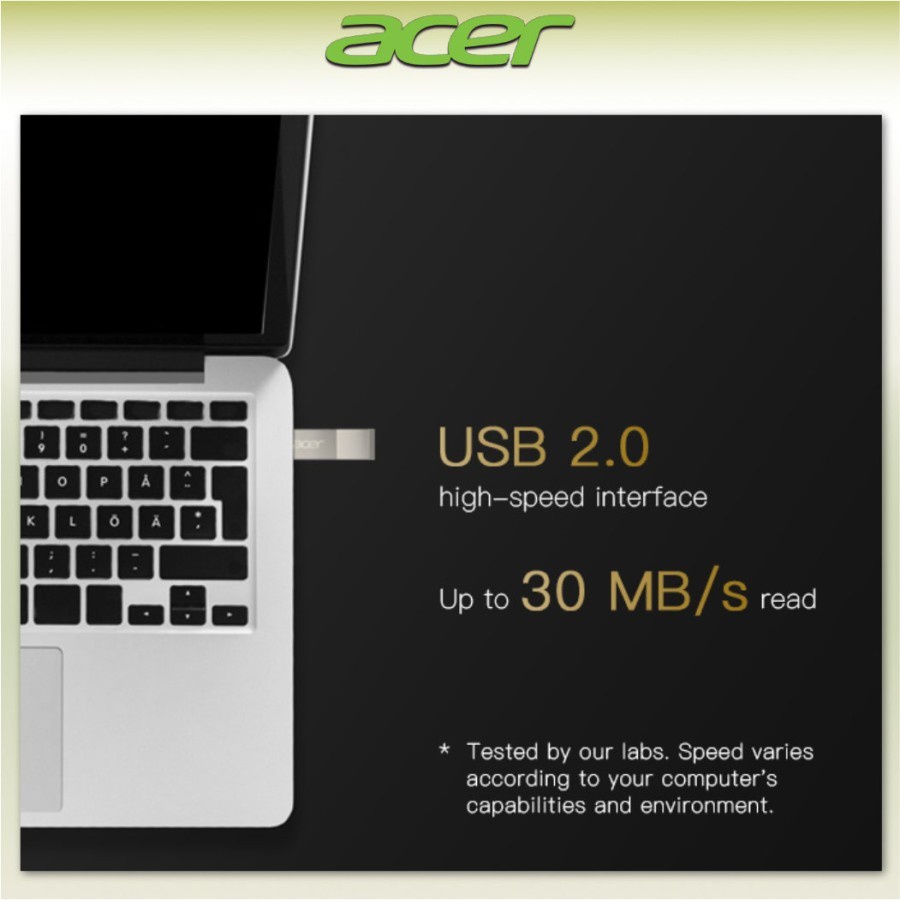 Acer Flashdisk Usb 2.0 UF200 - 8GB Bergaransi