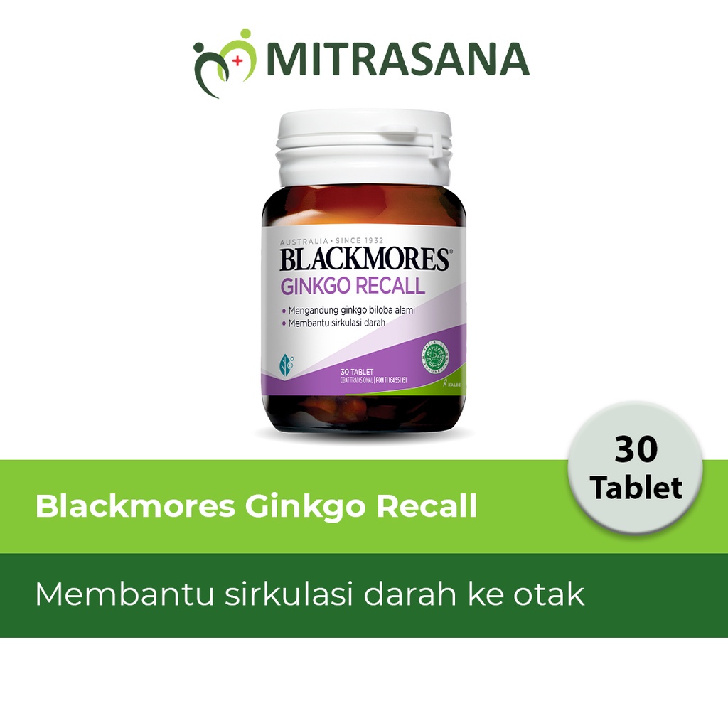 Blackmores Ginkgo Action/Recall 30 Tab