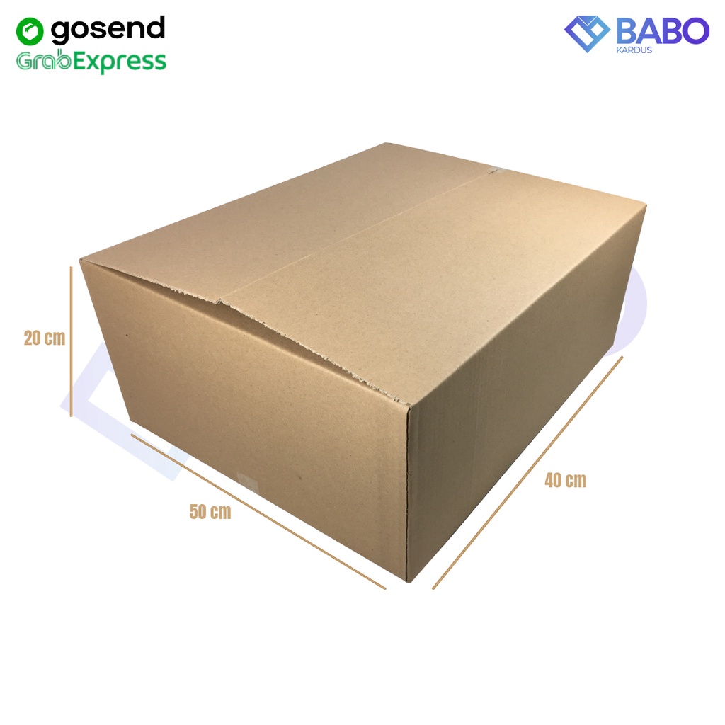 Kardus Besar - Pindahan - Jumbo 50 x 40 x 20 cm Baru (Kardus 50 x 40 x 20 cm)