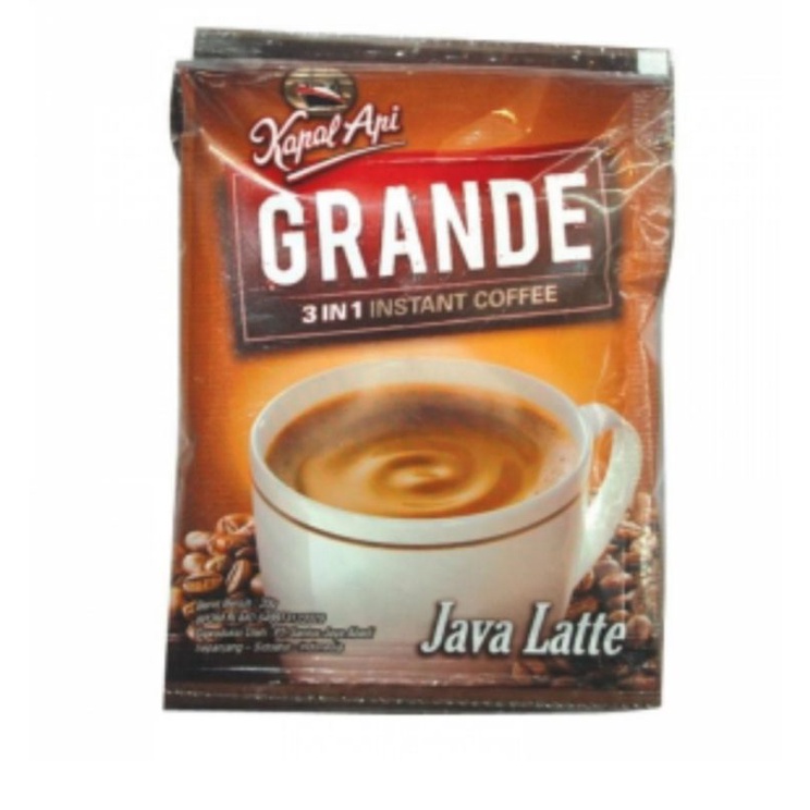 

kapal api kopi instan 3in1 grande java latte 20gr isi 10pcs
