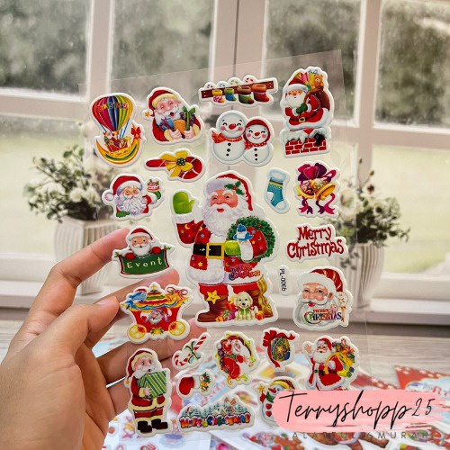 

Paket Stiker Natal Christmas sticker New Room Decor Cute Hiasan Natal COD