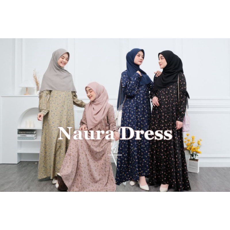 NAURA DRESS BY GREENISM/NAURA DRESS GREENISM/GAMIS GREENISM/DRESS GREENISM/GAMIS BUSUI/GAMIS PREMIUM