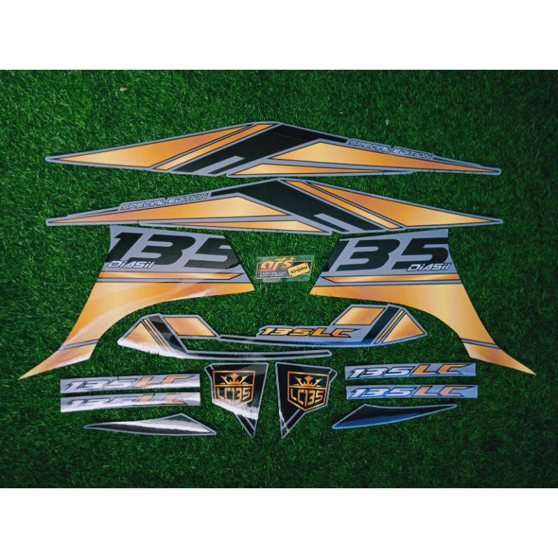 STRIPING STICKER MX NEW 135 GOLD VARIASI