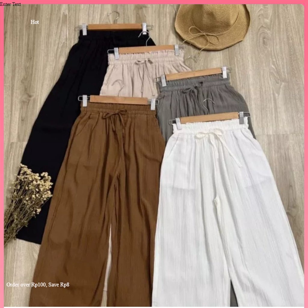 CELANA KULOT CRINKLE PREMIUM / KULOT CRINKLE AIRFLOW / KULOT CRINKLE JUMBO / KULOT CRINKLE HIGHWAIST