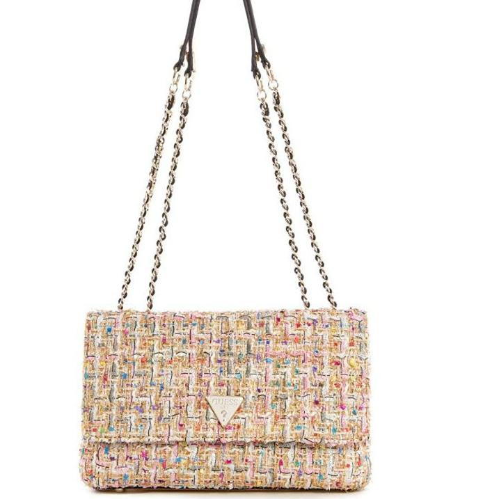 PROMO SPESIAL Tas Selempang Gz Cessily Tweed Convertible Crossbody Flap Bag #6047 𝄞 867