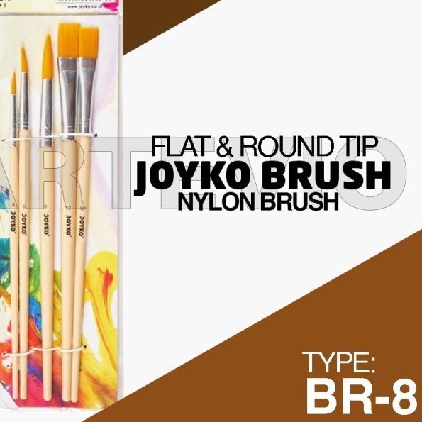 Paket Lukis Mini Polos / Paket Kanvas Lukis Cat Easel Palet Dan Kuas - BROWN EASEL, 30 X 20
