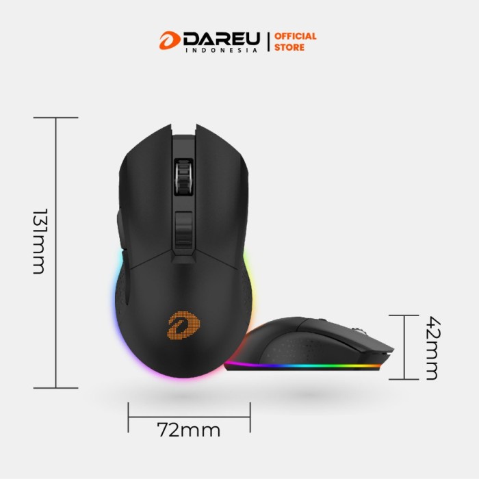 Mouse Gaming EM-901 Dual Mode Wired Wireless EM901 RGB