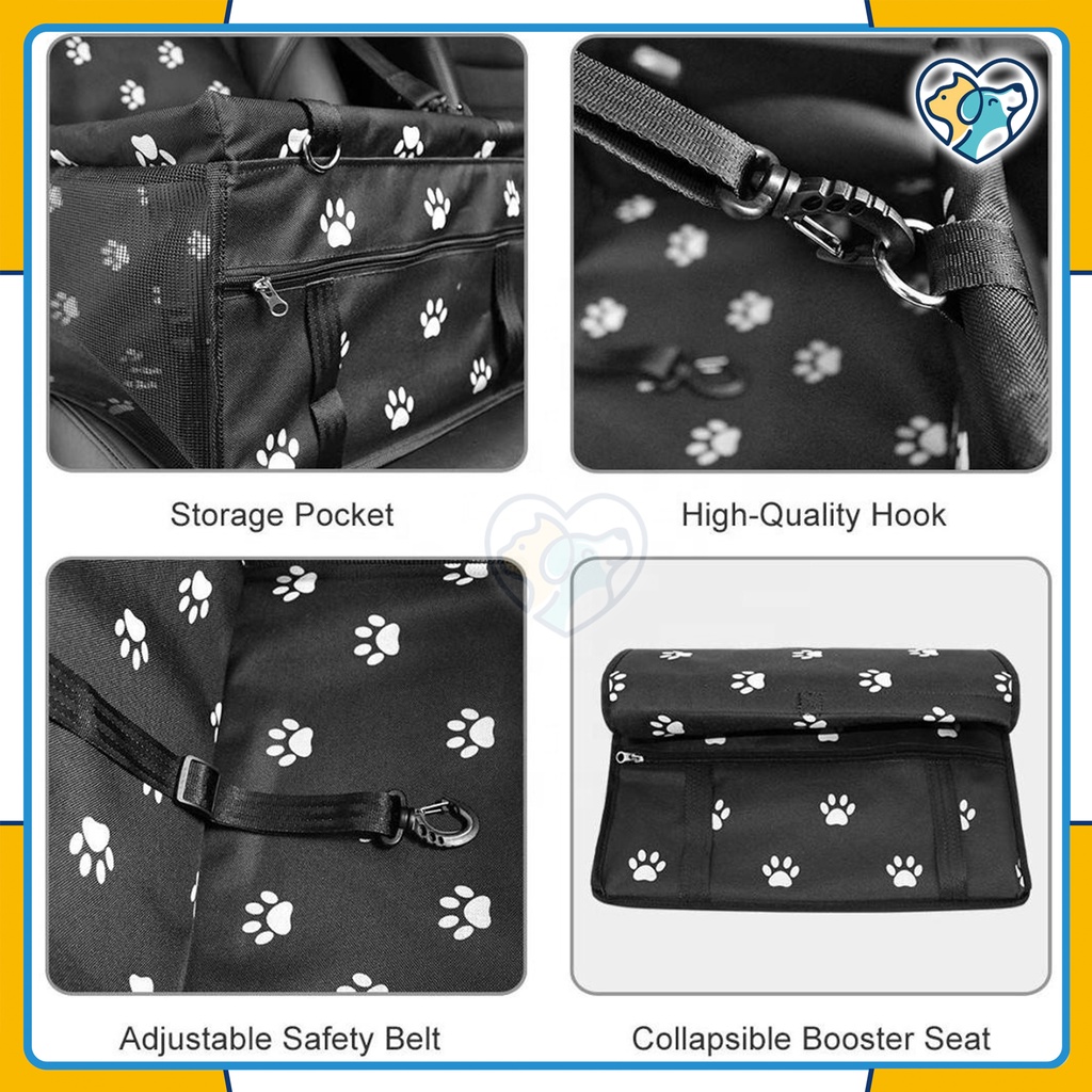 Kotak Kursi Tempat Duduk Anjing Kucing Pet Booster Seat Cat Dog Car Waterproof Mobil Nyaman Berkualitas