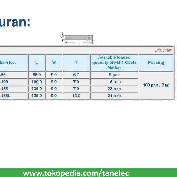 Marker Strip MS-100 Hitam - KSS | Marker Kabel