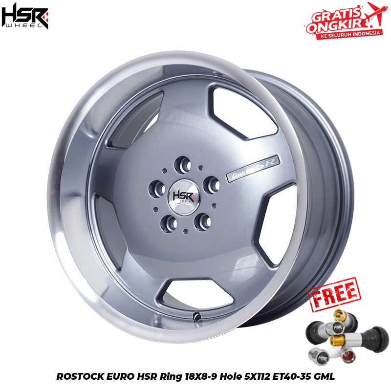 Velg Mobil HSR ROSTOCK EURO Ring 18 Pelek Celong Camry Civic Turbo HRV Rush Terios Mercy
