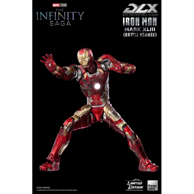 Threezero DLX Iron Man Mark 43 (Battle Damage) MISB