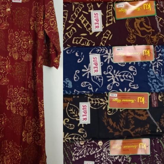 Daster Kencana Ungu Lengan Panjang Jumbo Label Coklat