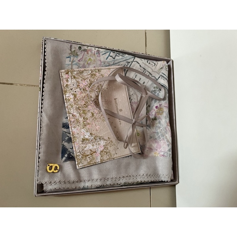 British Series Buttonscarves Ash Preloved