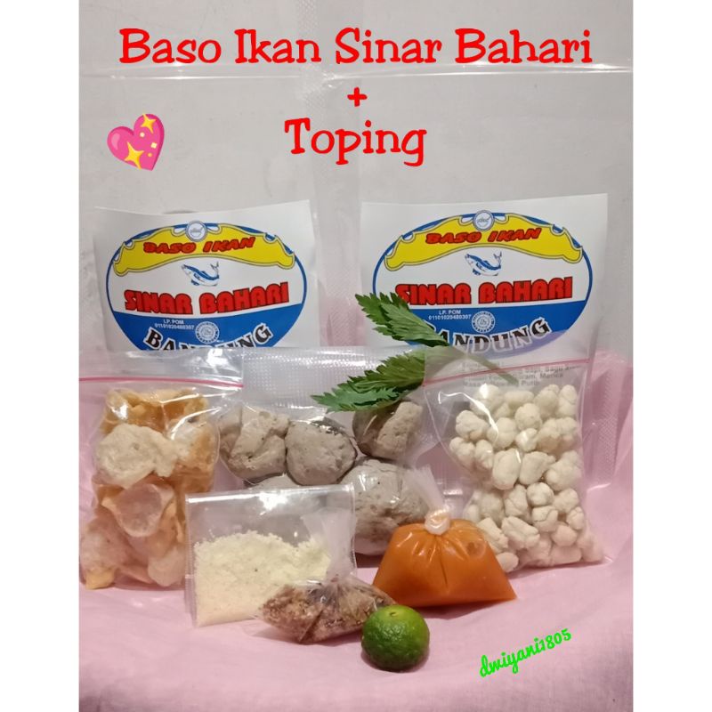 

Paket Komplit Baso Ikan Sinar Bahari + toping