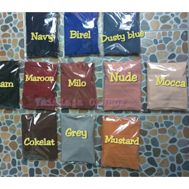 rok wolfis panjang polos - Biru Muda