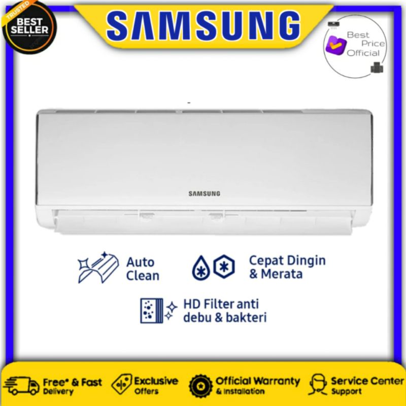 SAMSUNG AR05NRFLDWKNSE Ac Split 1/2 Pk Standard R410a Fast Cooling