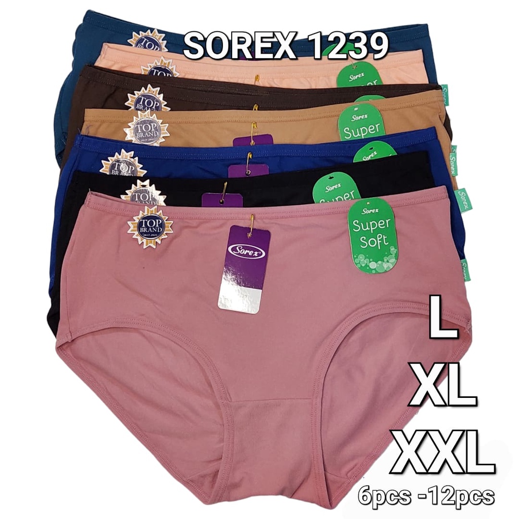 Jual Celana Dalam Sorex 1239 CD Super Soft XXL XL L Celana Dalam Wanita