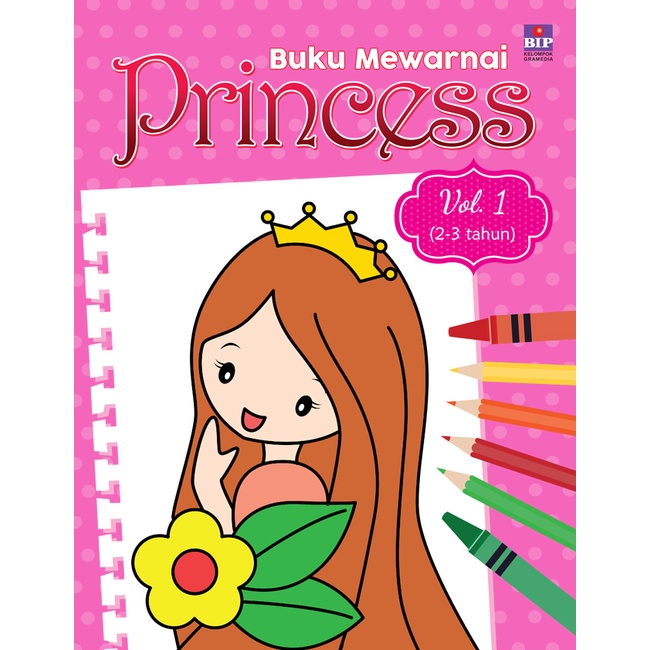 Buku Mewarnai Princess Vol.1 by Stella Ernes