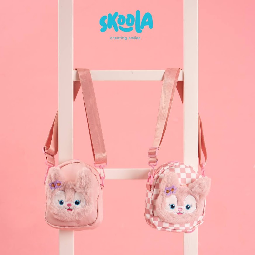Skoola Tas Anak Perempuan PAUD Remaja Waistbag Selempang Boneka 2in1 Rabbit - Duffy