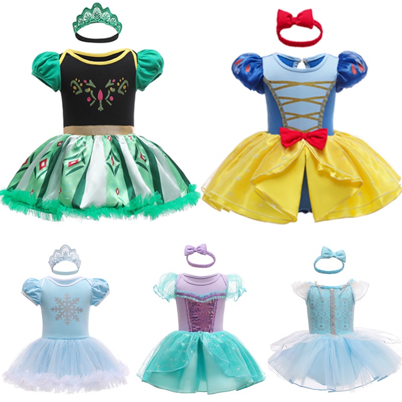 DRESS ANAK PEREMPUAN COSPLAY BAJU KOSTUM GAUN PRINCESS BALLET TUTU FREE BANDO DBC