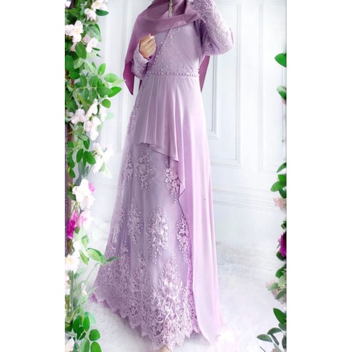 Nagita Dress Brukat Mewah