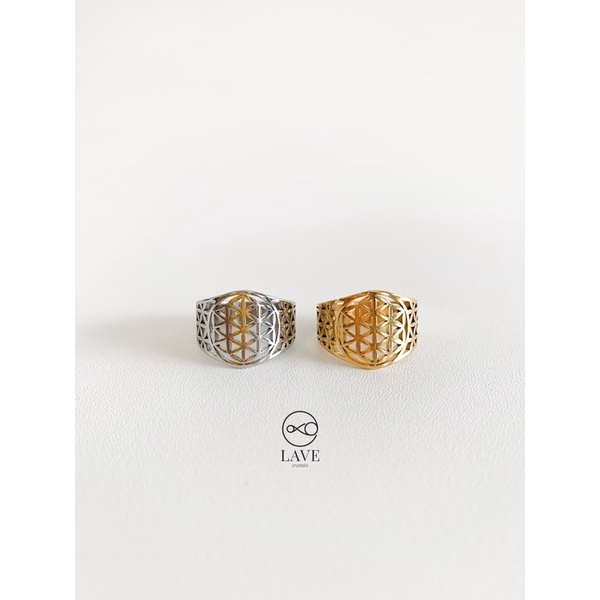 Flower of Life Ring Spiritual Ring