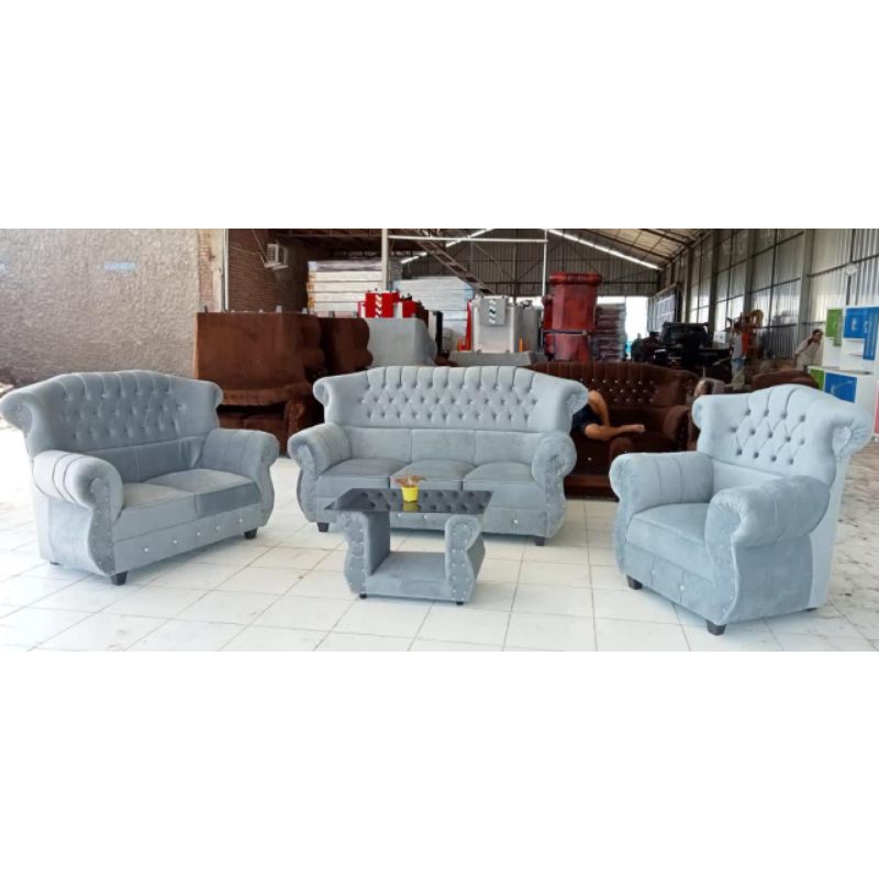 Sofa jaguar bludru/ jaguar midili/sofa minimalis/sofa murah