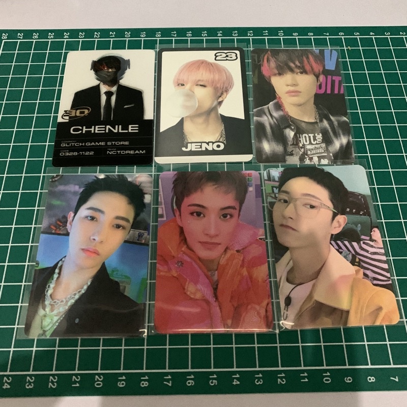 NCT DREAM GLITCH MODE PHOTOCARD CHENLE SCRATCH, RENJUN LUCKY DRAW, JENO TRADING CARD SET B, RENJUN T