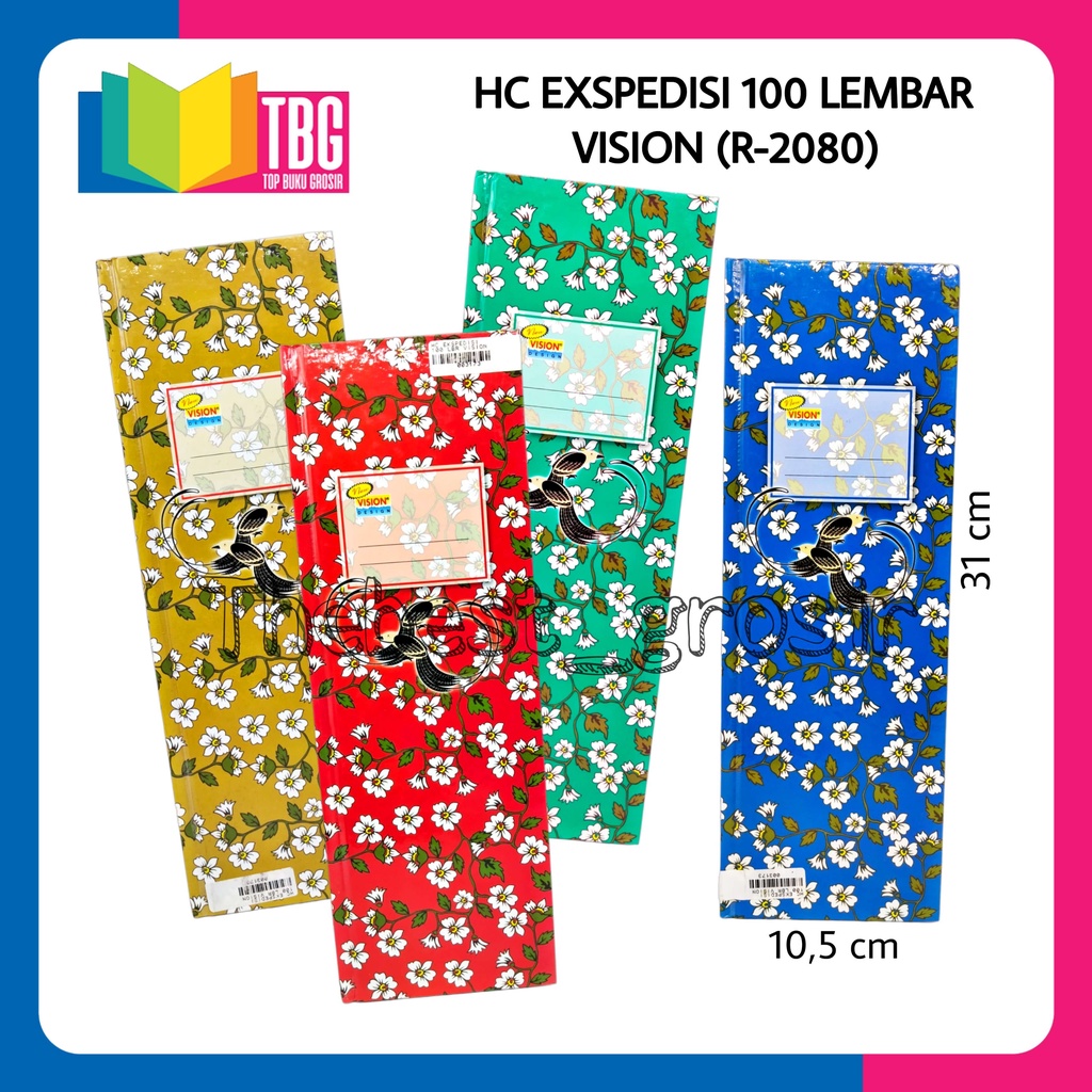 

1 PCS HARD COVER EKSPEDISI 100 LEMBAR VISION (R-2080) - BUKU PANJANG PEMBUKUAN SAMPUL KERAS