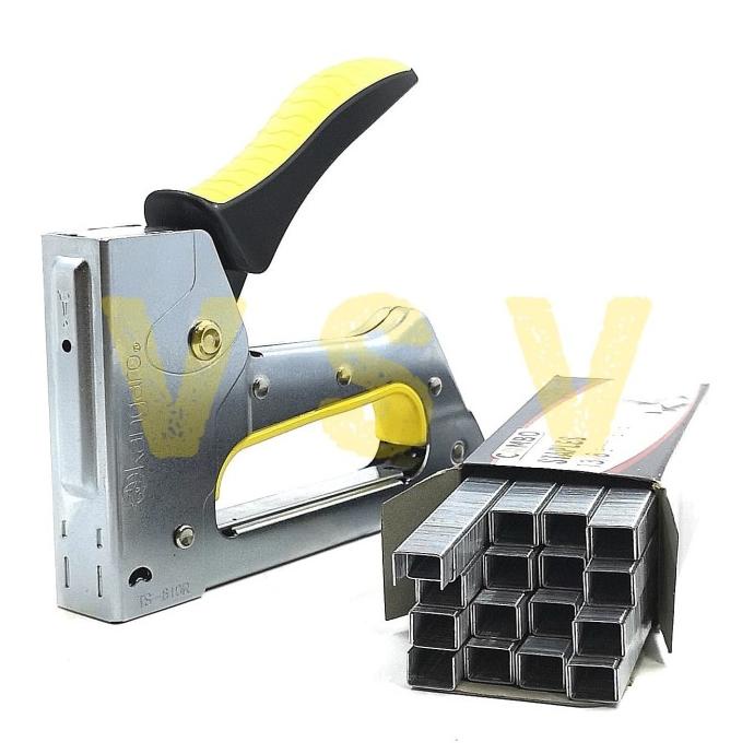 Kangaro Stapler TS-610R + isi / gun tacker / staples jok / staples tem