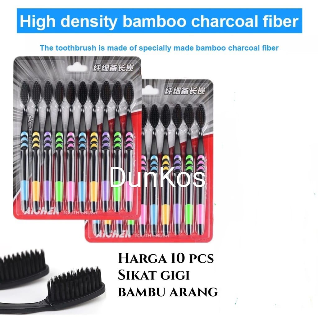 SIKAT GIGI CHARCOAL ISI 10 PCS