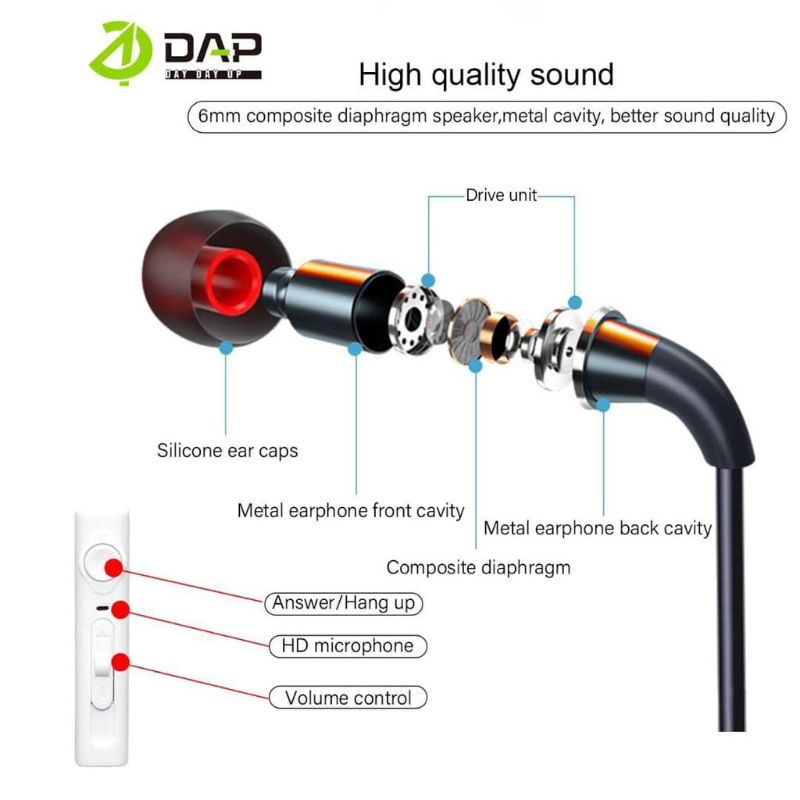 Handsfree DAP DH-F21 wired earphone stereo