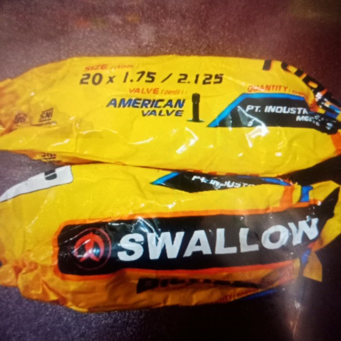 BAN DALAM SEPEDA LIPAT 20 X 175 2125 SWALLOW / BAN DALAM SEPEDA LIPAT 20 BEST SELLER