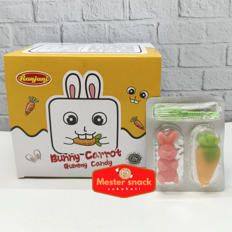 Bunny Carrot Gummy Candy