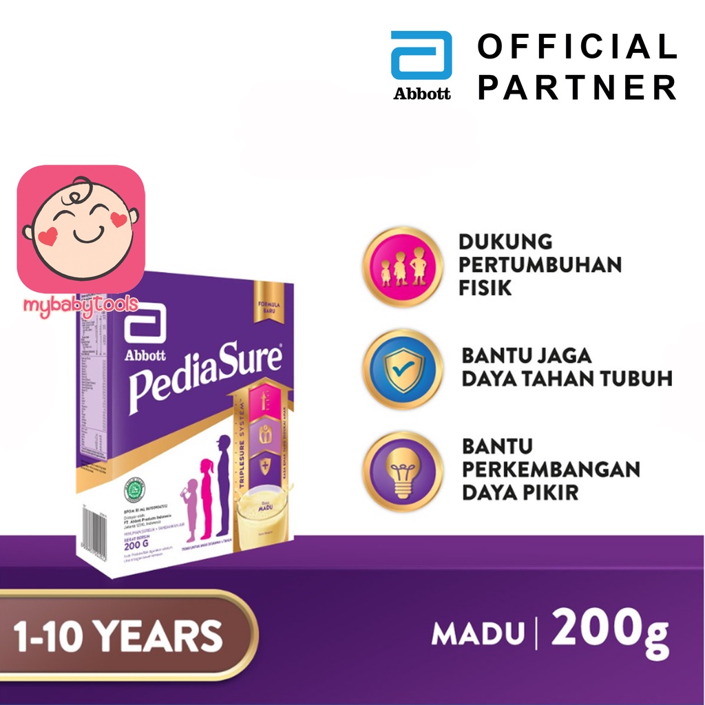 PEDIASURE CLASSIC MILKY VANILA MADU COKELAT 400gr SUSU FORMULA PERTUMBUHAN ANAK