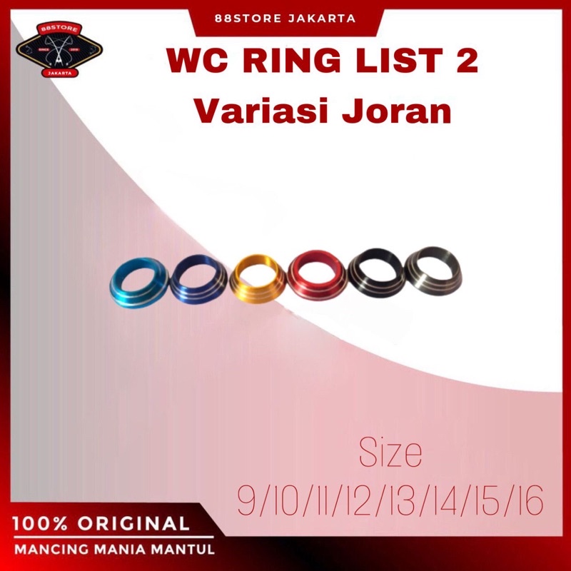 wc ring list 2 winding check variasi joran