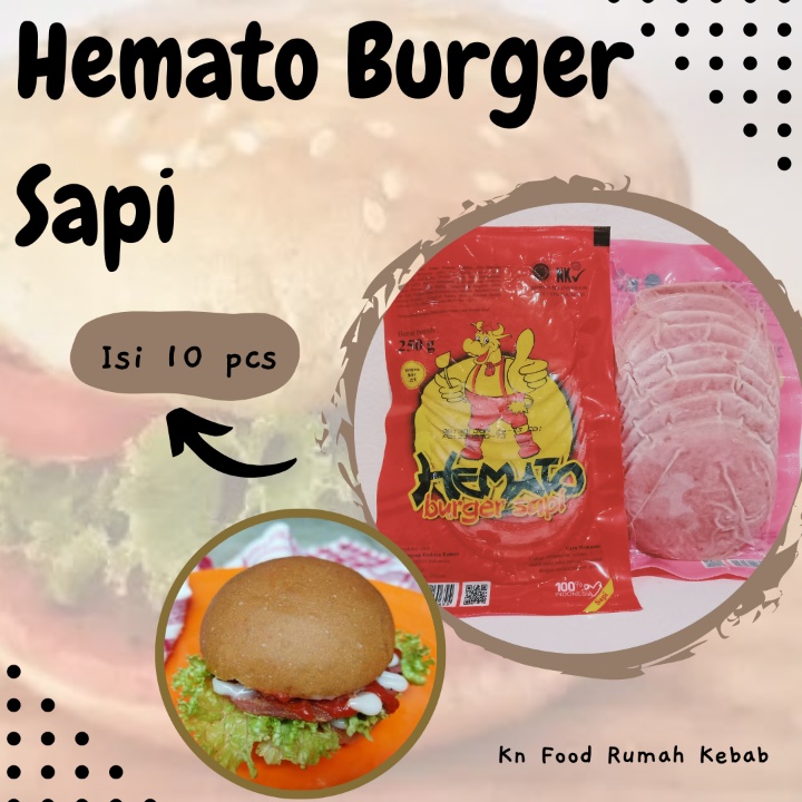 

Daging Burger Hemato Sapi - Daging Burger Hemato isi 10 pcs Murah Meriah