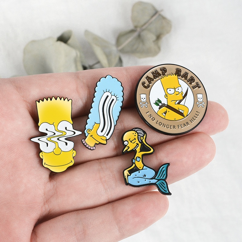 Bros Pin Desain Kartun Animasi Lucu Untuk Pakaian