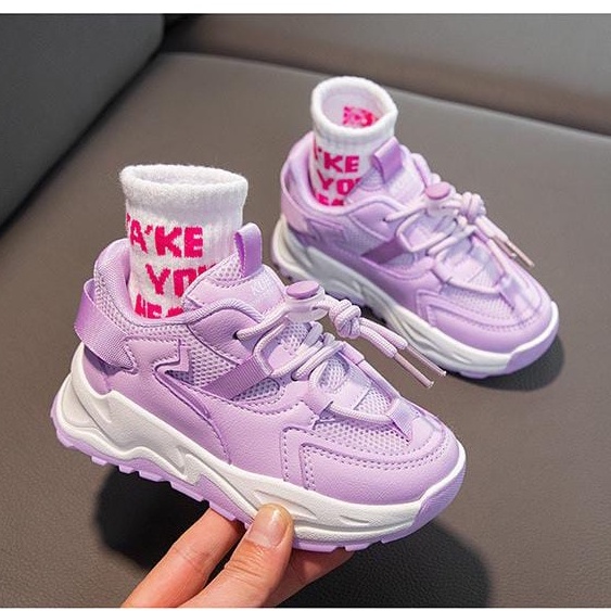 [Tokobig] Kubi Sepatu Anak Perempuan Sepatu Anak Import Sneakers Anak Ukuran 26-37 Usia 3-9 Tahun TOP PRODUK - live pagi siang malam
