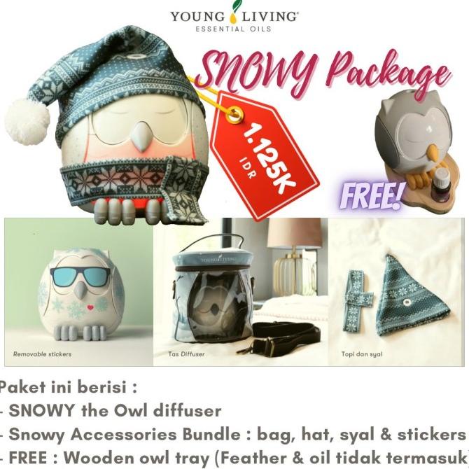 SNOWY The Owl (New & Original) & FEATHER The Owl Diffuser