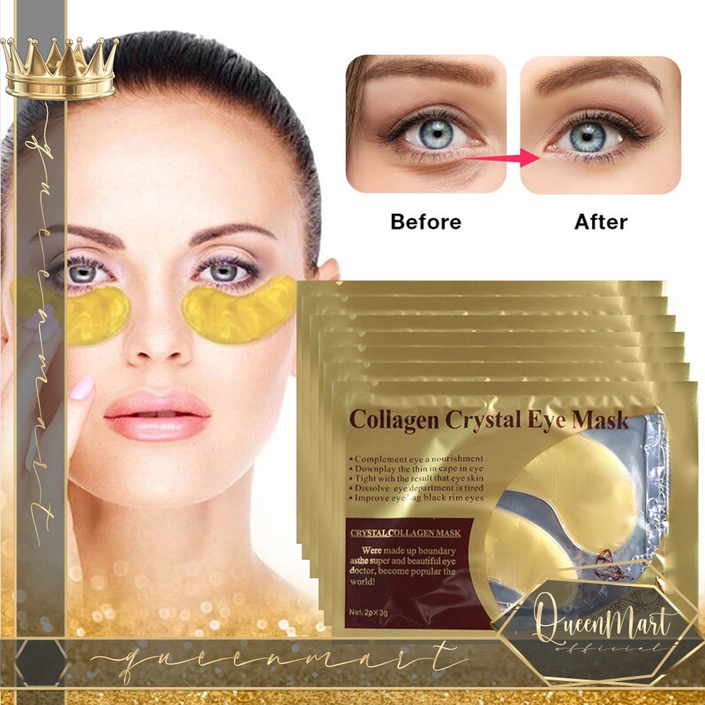 QMART - Masker Mata Emas Kolagen / Gold Collagen Crystal Eye Mask