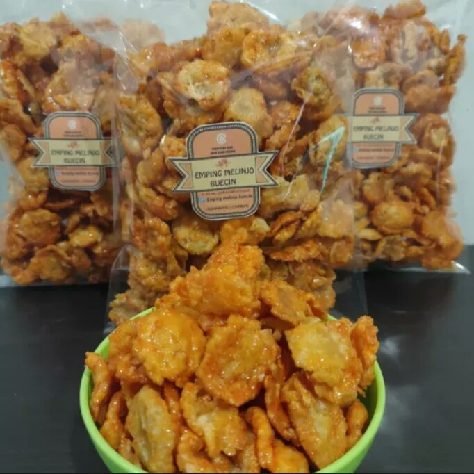 

Emping Melinjo Manis Pedas Gurih Khas Ciwaringin Cirebon