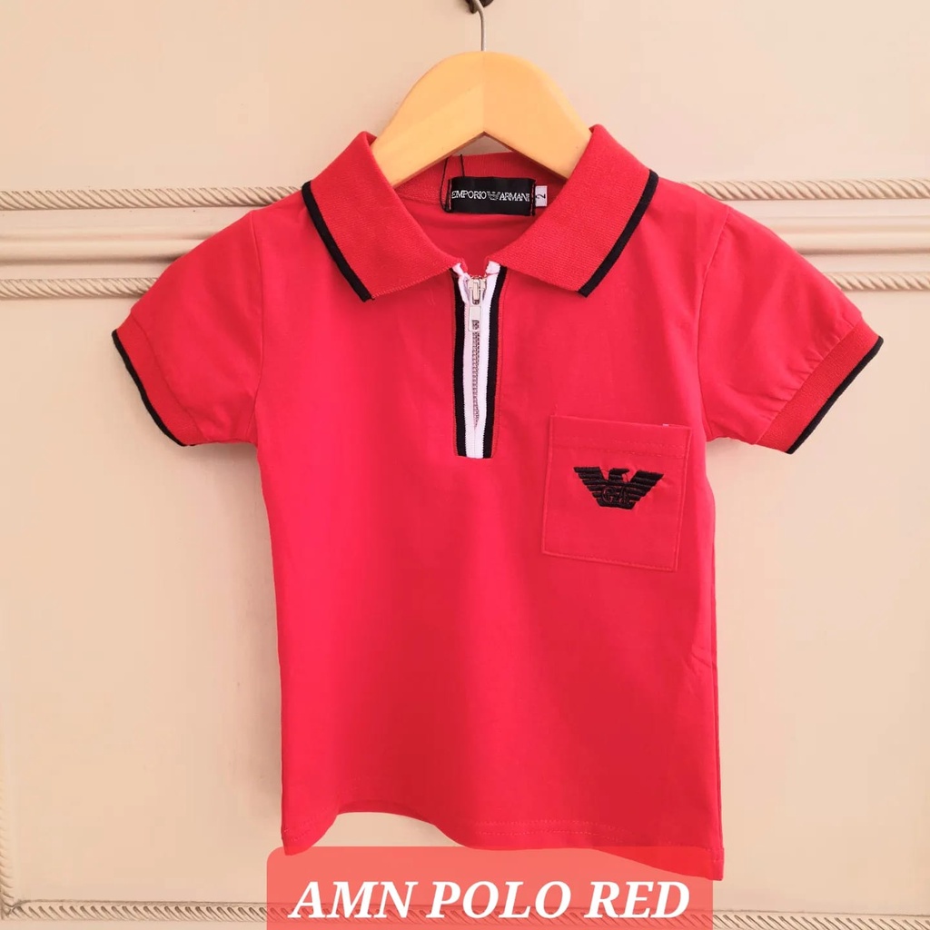 BAJUKIDDIE AMN POLO TOP BAJU KAOS POLO KERAH ANAK LAKI FASHION IMPORT PESTA