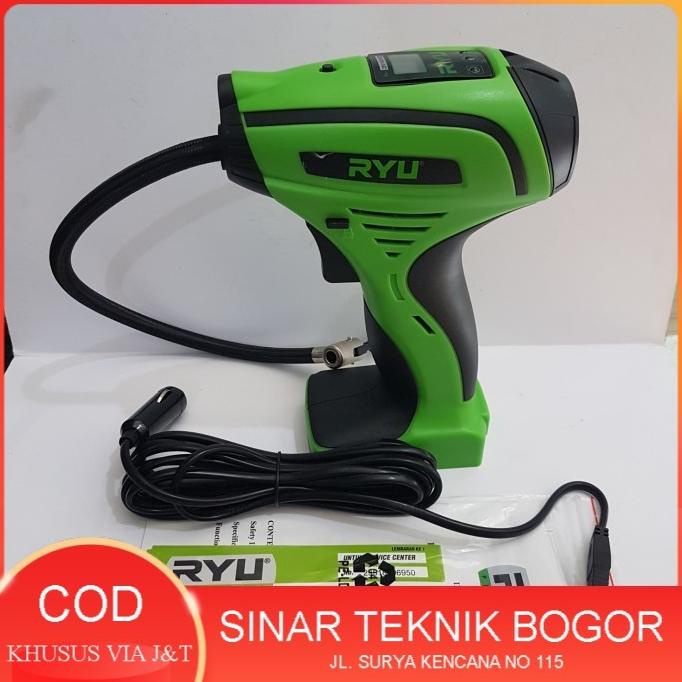 Ryu RCC12 Mini Air Compressor 12V DC pompa ban kompresor rcc 12 v