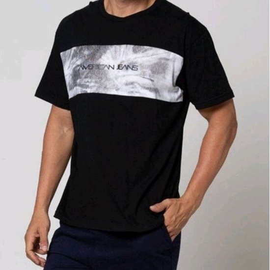 American jeans kaos pria casual T shirt