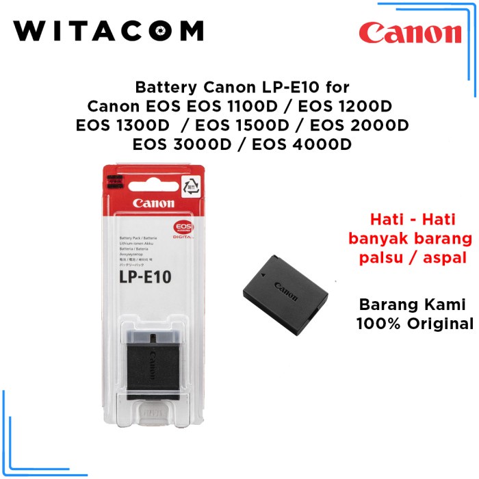 Canon LP-E10 Battery - Original