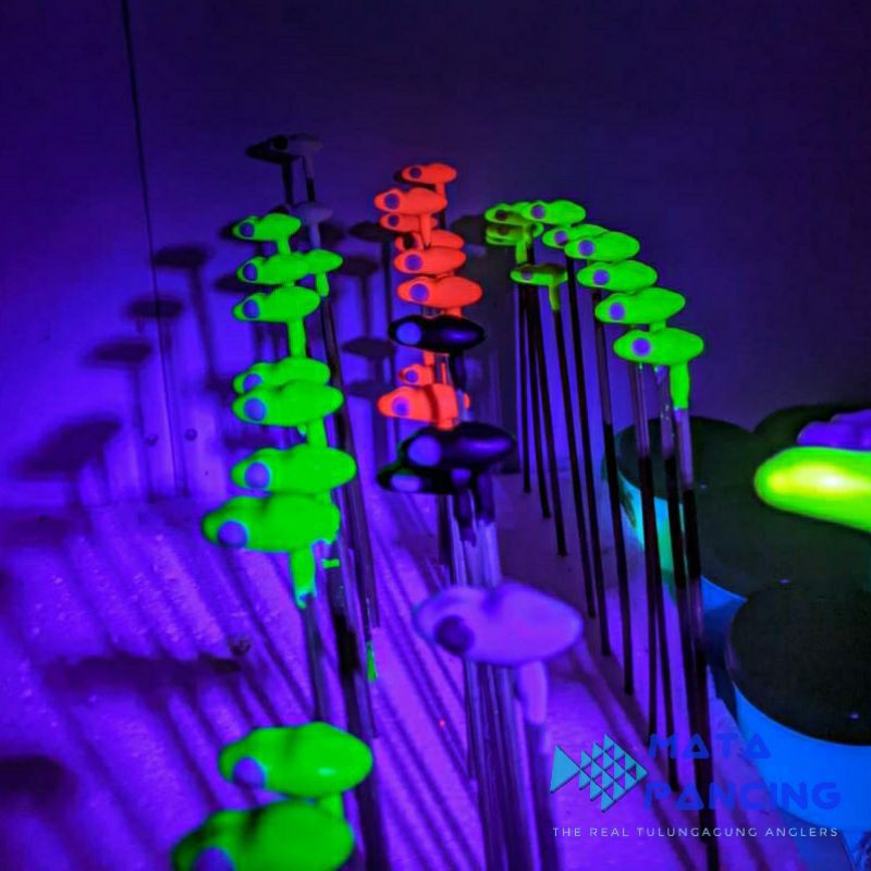 Grosir per 25pcs umpan pancing casting soft frog 2cm 2.5cm 3.5cm blade with UV bright kodok umpan casting gabus