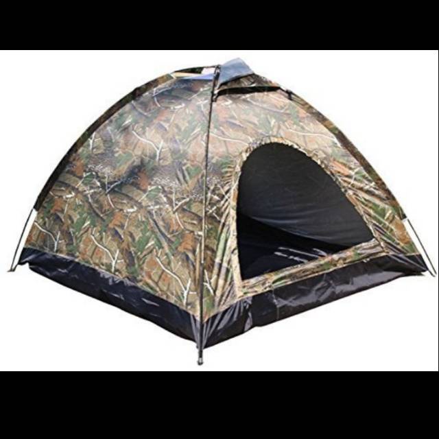 Tenda dome loreng kapasitas 2-3 orang