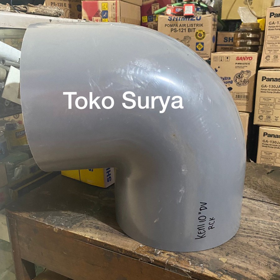 RUCIKA KENI 10" RUCIKA D KNEE 10" RUCIKA DV ELBOW 10" RUCIKA D KENI PVC 10" BELOKAN PIPA 10"